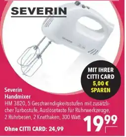 CITTI Markt Severin Handmixer HM 3820 Angebot