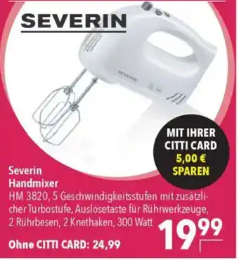 CITTI Markt Severin Handmixer HM 3820 Angebot