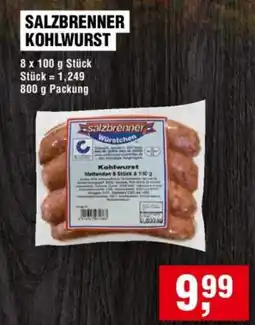 Handelshof SALZBRENNER KOHLWURST Angebot