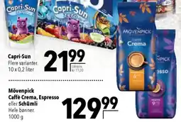 CITTI Markt Mövenpick Caffè Crema, Espresso eller Schümli Angebot
