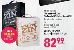 CITTI Markt The Wanted Zin Zinfandel IGP eller Rosé IGP Angebot