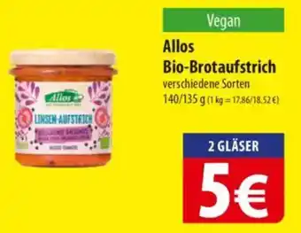 Famila Nord Ost Allos Vegan Bio-Brotaufstrich Angebot
