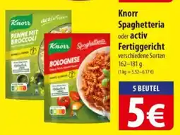 Famila Nord Ost Knorr Spaghetteria oder activ Fertiggericht Angebot