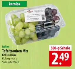 Famila Nord Ost Tafeltrauben Mix hell und blau Angebot
