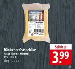 Famila Nord Ost Dänischer Ostseekäse natur oder mit Kümmel Angebot