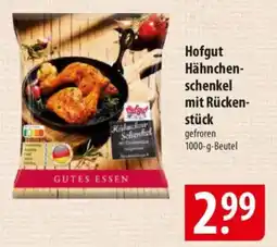 Famila Nord Ost Hofgut Hähnchen- schenkel mit Rücken- stück Angebot
