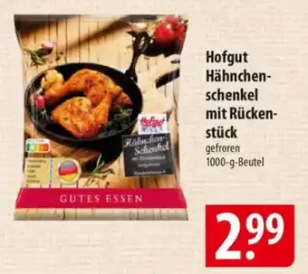 Famila Nord Ost Hofgut Hähnchen- schenkel mit Rücken- stück Angebot