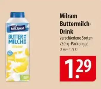 Famila Nord Ost Milram Buttermilch- Drink Angebot