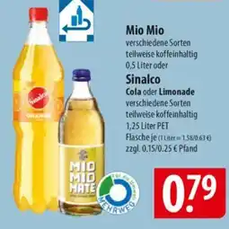Famila Nord Ost Mio Mio Sinalco Cola oder Limonade Angebot
