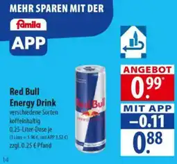 Famila Nord Ost Red Bull Energy Drink Angebot