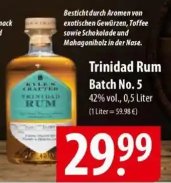 Famila Nord Ost Trinidad Rum Batch No. 5 Angebot