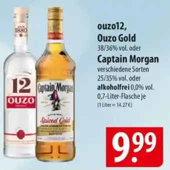 Famila Nord Ost ouzo12, Ouzo Gold oder Captain Morgan Angebot