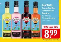 Famila Nord Ost Già Visto Amaro, Pink Gin, Limoncello oder Aperitivo Angebot