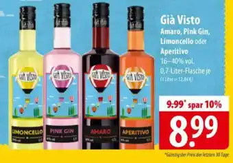 Famila Nord Ost Già Visto Amaro, Pink Gin, Limoncello oder Aperitivo Angebot