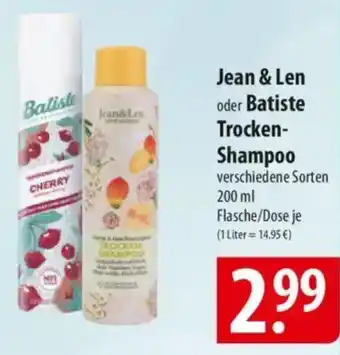 Famila Nord Ost Jean & Len oder Batiste Trocken- Shampoo Angebot