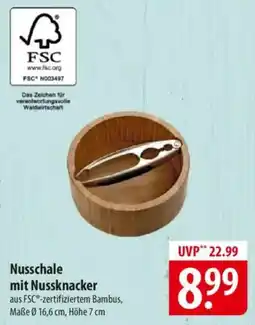 Famila Nord Ost Nusschale mit Nussknacker Angebot