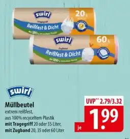Famila Nord Ost Swirl Müllbeutel mit Tragegriff , mit Zugband Angebot