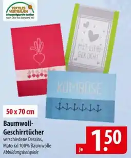 Famila Nord Ost Baumwoll- Geschirrtücher 50 x 70 cm Angebot