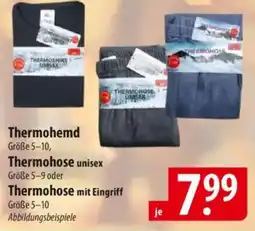 Famila Nord Ost Thermohemd Thermohose unisex Thermohose mit Eingriff Angebot