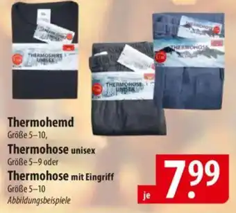 Famila Nord Ost Thermohemd Thermohose unisex Thermohose mit Eingriff Angebot