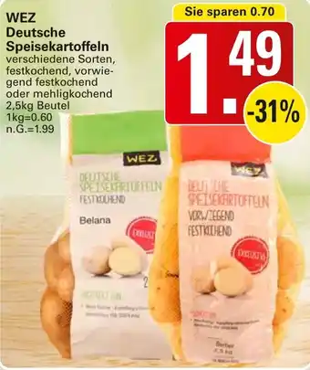 WEZ WEZ Deutsche Speisekartoffeln Angebot