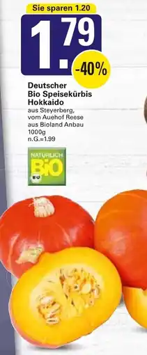 WEZ Deutscher Bio Speisekürbis Hokkaido Angebot