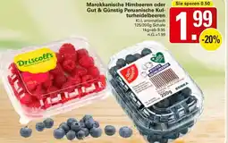 WEZ Driscoll's Marokkanische Himbeeren oder Gut & Günstig Peruanische Kul- turheidelbeeren Angebot