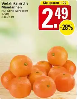 WEZ Südafrikanische Mandarinen Angebot