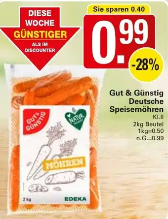 WEZ Gut & Günstig Deutsche Speisemöhren Angebot