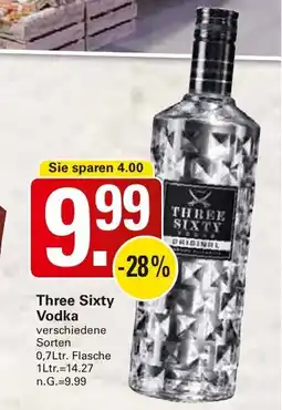 WEZ Three Sixty Vodka Angebot