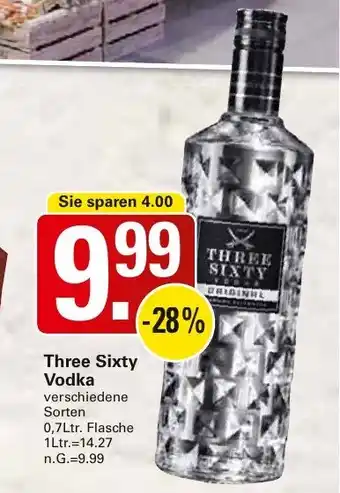 WEZ Three Sixty Vodka Angebot