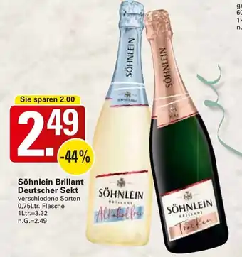 WEZ Söhnlein Brillant Deutscher Sekt Angebot