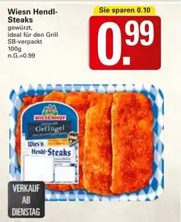 WEZ WIESENHOF Wiesn Hendl- Steaks Angebot
