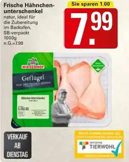 WEZ Frische Hähnchen- unterschenkel Angebot