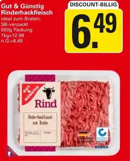 WEZ Gut & Günstig Rinderhackfleisch Angebot