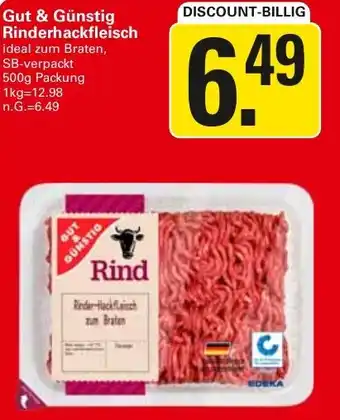 WEZ Gut & Günstig Rinderhackfleisch Angebot