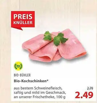 basic Bio Bühler Bio Kochschinken 100g Angebot