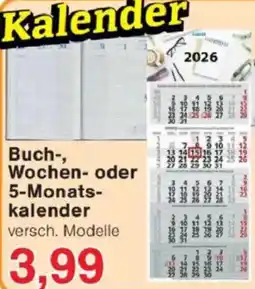 Jawoll Buch-, Wochen- oder 5-Monatskalender Angebot