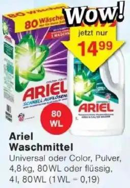 Jawoll Ariel Waschmittel Angebot