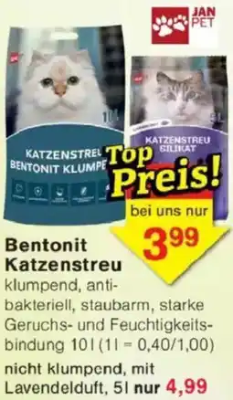 Jawoll JAN PET Bentonit Katzenstreu Angebot