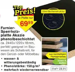 Jawoll Furnier Sperrholzplatte Akazie phenolbeschichtet Angebot