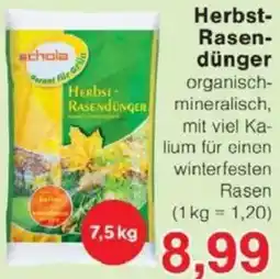 Jawoll Schola Herbst Rasendünger Angebot