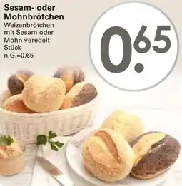 WEZ Sesam- oder Mohnbrötchen Angebot