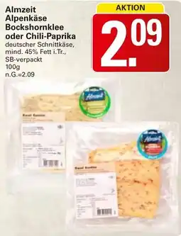WEZ Almzeit Alpenkäse Bockshornklee oder Chili-Paprika Angebot