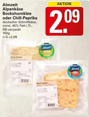 WEZ Almzeit Alpenkäse Bockshornklee oder Chili-Paprika Angebot