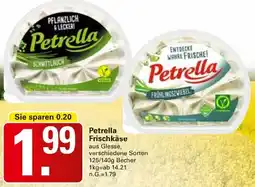 WEZ Petrella Frischkäse Angebot