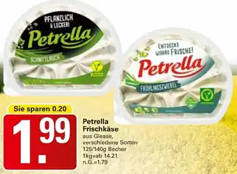 WEZ Petrella Frischkäse Angebot