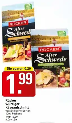 WEZ Rücker würziger Käseaufschnitt Angebot