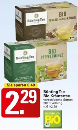WEZ Bünting Tee Bio Kräutertee Angebot
