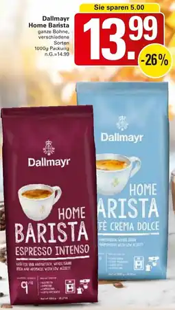 WEZ Dallmayr Home Barista Angebot